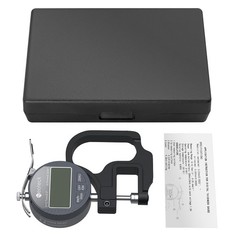 Neoteck Digital Thickness Gauge 0.5in 12.7mm 0.01mm LCD Inch/MM for Leather