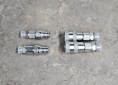 3/8 – DIN L10 & 3/8 BSPP – Flat Face Quick Connect Mini Excavator AGT Chinese