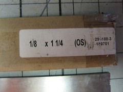 Unknown Alloy Ground Tool Steel Flat Stock 1/8″ x 1 1/4″ x 15″