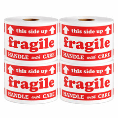 Shipping Labels- 3X5 fragile this side up 500 labels per roll, 1-16 Rolls