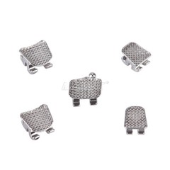 USA 50x AZDENT Dental Orthodontic Metal Brackets Braces Mini Roth.022 Hooks 3