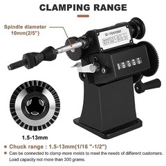 Coil Winding Machine 1/16″-1/2″ Manual Hand Winder with Counter for Guitar Picku