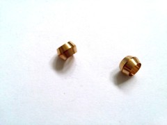 Ф1/4″ ID Brass Olive Barrel Compression Sleeve Ferrule Ring NPT Soft Copper 5pcs