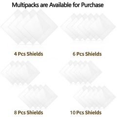 “4-Pack Hazmat Placard Holder Shields 10.75″”x10.75″” Clear Polycarbonate”