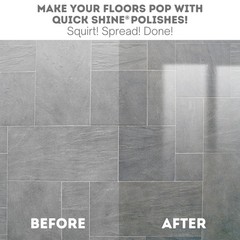 Quick Shine Multi-Surface Floor Finish-Polish 64oz-4pk | Safer Choice, No PFA…