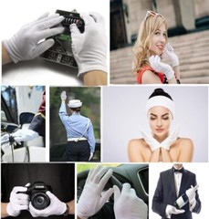 24 Pcs 12 Pair White Cotton Gloves for Dry Hand Moisturizing Cosmetic Eczema …