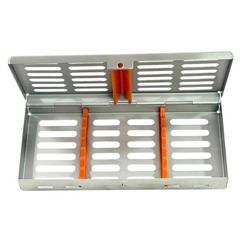 NEW GERMAN DENTAL AUTOCLAVE STERILIZATION CASSETTE RACK BOX FOR 7 INSTRUMENT-OR