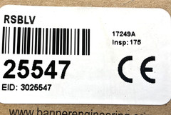 New Banner RSBLV Maxi-Beam Photoelectric Sensor Dark/Light Op R-0.15-9m 25547