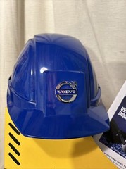 Volvo Blue/Iconic Logo Peltor Safety Construction Helmet with Safety Visor