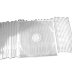 100 Pack Clear Slim Single CD DVD Case PP Poly Plastic Cases Holder Storage Box