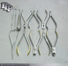 Set of Orthodontic Instruments Of 12 Pieces – Stainless Steel
