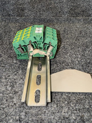 Weidmuller ZPE 6-2/3AN 6mm² DIN Rail PE Ground Terminal Block Assembly