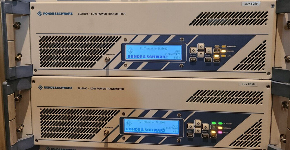 Rohde & Schwarz SLV8050 50W UHF DVB-T Low Power Transmitter Opt. K12 K02 B11 B46
