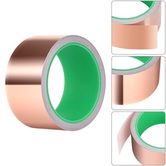 Copper Foil EMI Shield Tape Guitar Conductive Adhesive 2x33ft