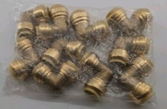 Bluefin – PFE075 – 3/4″ Push Fit 90 deg Elbow – 150 psi – Bag of 10