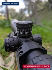 Vinyl Rifle Scope Turret Labels, 25-Yard Increments (100-1000 Yards) with Bullet
