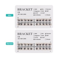 Dental Orthodontic Edgewise Brackets Mini/Standard MBT/Roth 022/018 Hooks 3 4 5