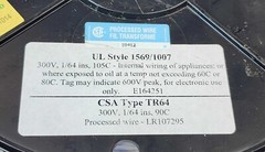 25 Feet – UL Style 1007 / 1569 -2-Cond 20 AWG Twisted Wire No Jacket Blue/White