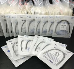 100pcs Dental Orthodontic Super Elastic Niti Arch Wire Round Ovoid/Natural Form