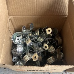 Bridgeport 1904 Two Hole Pipe Strap, 1-1/4 Inch Box Of 50 x3 boxes!! New