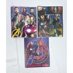 Marvel Avengers Infinity War 3 Prong Poly Folders Set Pockets