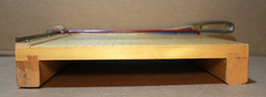 Vintage Ingento No. 4 Paper Cutter Guillotine Trimmer Wood Cast Iron 12 X 12”