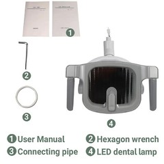 12W Dental Shadowless Operating Light Surgical LED Oral Reflection Lamp 22/26mm