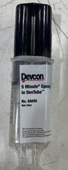 Devcon 5 Minute Clear Two-Part Epoxy Adhesive, Base/Acc., 25 ml, EXP. 11/5/24