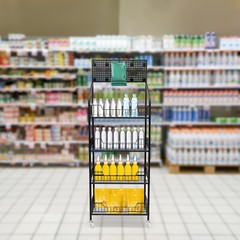 4 Tier Retail Snack Candy Display Rack Stand Display Organizer Basket Holder