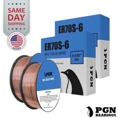 (2 x 2-Lb Spools) ER70S-6 .030″ (0.8 mm) Mild Steel MIG Welding Wire