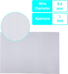 4 Pack – 304 Stainless Steel Woven Wire Mesh Screen, Air Vent Mesh, 11.8“ X 8.27