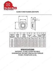 (4) M14-2.0×70 Class 10.9 DIN Hex Flange Bolts & (4) M14-2.0 Flange Lock Nuts