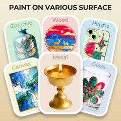 Metallic Silver Acrylic Paint, 8.45oz/250ml Silver Leaf Paint, Non Toxic Fading