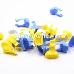 100 Pcs Dental Endo Finger Rings Disposable Dappen Dish Prophy Handy Bowl Mixing