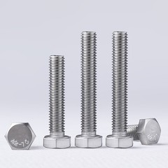 DIN933 Hex Head Screws Hex Bolt A2 304 Stainless Steel UNC 10#-32*1/2to5/8-11*4