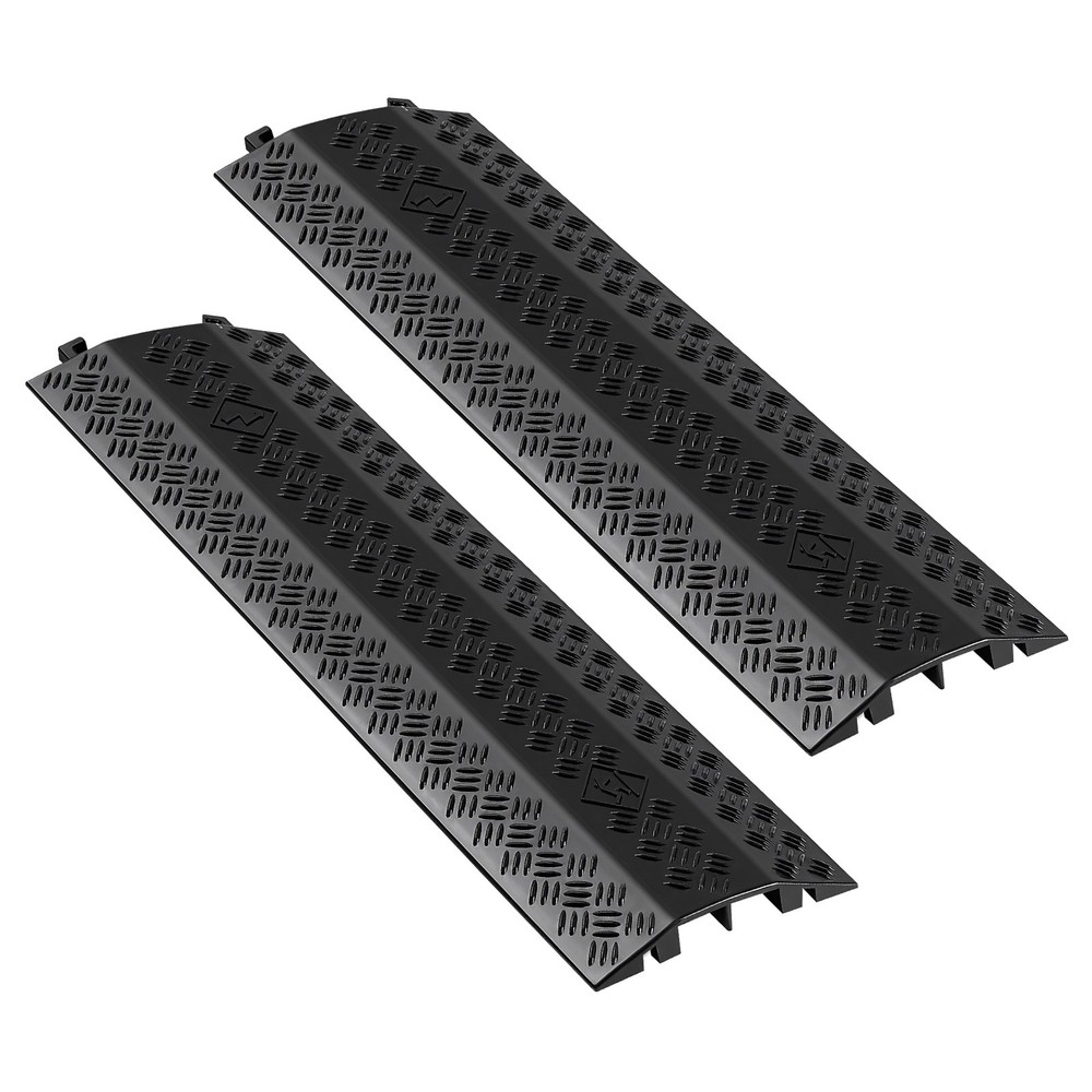 VEVOR Drop Over Cable Cover Heavy Duty Floor Cord Protector Ramp 17500 lbs 2 PCS