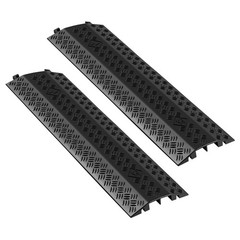 VEVOR Drop Over Cable Cover Heavy Duty Floor Cord Protector Ramp 17500 lbs 2 PCS