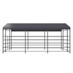 13x20ft Heavy Duty Livestock Shelter, Galvanized Steel for Cattle & Horses NEW