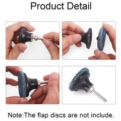 2 pc set 2″ and 3″ Sanding Disc Holder Roll & Lock Rotary Pad Holder 1/4″ Shank