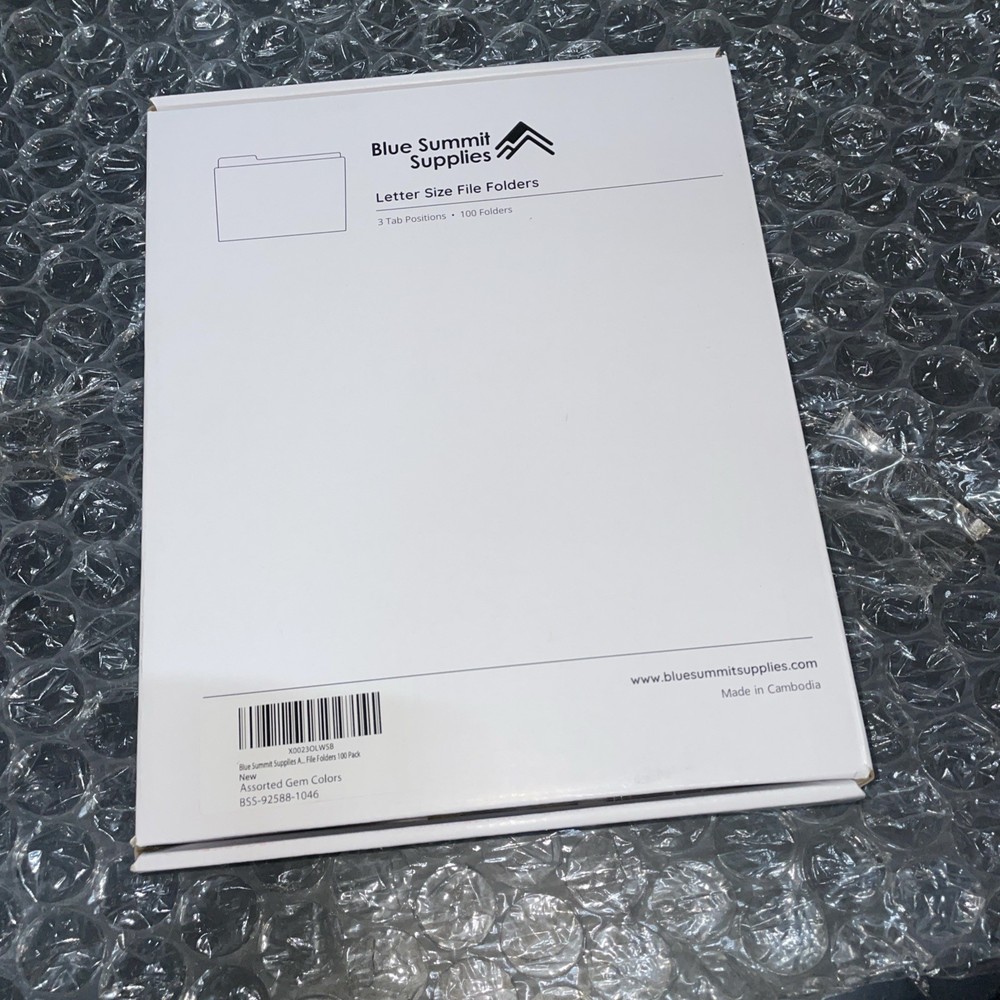 Blue Summit Supplies Pressboard Classification Folders 10 Pack 2 Dividers Letter