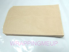 100 5×7 Cute Natural Kraft Paper Bags, Craft Bags, Wedding Party Bags, Gift Bags