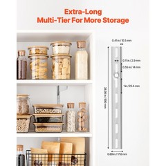 Uimoso 10 Packs 39 inch Steel Wall-Mounted Shelf Track Adjustable