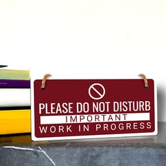 Keep Office Clutter-Free Tidy Desk Policy 5×10 Hanging Plus Sign | Office Decor