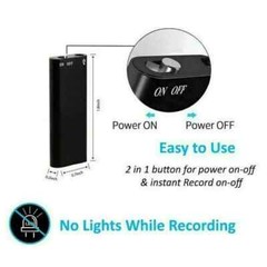 Ultra-Thin Tiny Mini Voice Recorder 4-32GB Sound Activated Digtal Professional