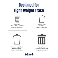 Plasticplace 12-16 Gallon High Density Trash Bags – Black, Case of 1000 Bags