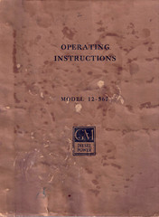 GM Deisel Operating Instructions Manual-Model 12-567-Illustrated-Diagnostic