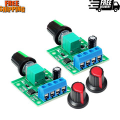 2pcs PWM Low Voltage Motor Speed Controller DC 1.8V 3V 5V 6V 12V 2A 1803BK 18…