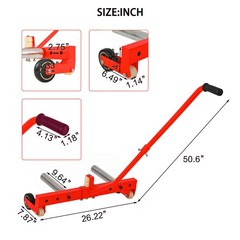 Wheel Dolly 330 LBS Adjustable Rolling tire dolly for tires 6.5 to 31.5 inches