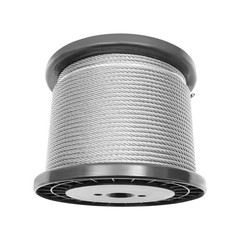 1/4″ 7*19 Stainless Steel Cable – 200FT T304 Wire Rope 22kn Breaking Force SALE!