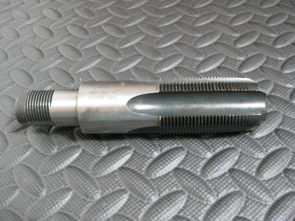 1-1/2-12 NF Taper Tap 5fl G-H12, 1-14NS Threaded Shank R&N